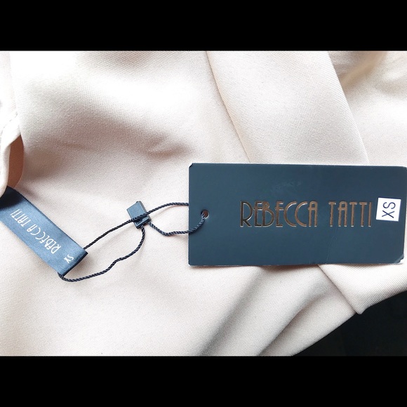 NWT Rebecca Tatti Self-Tie Inverted Pleat Blouse - Picture 6 of 6